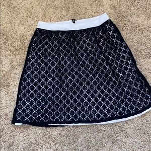 Black and white skirt